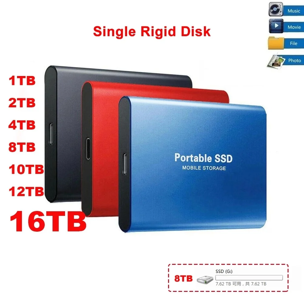 

Оригинальный высокоскоростной внешний жесткий диск SSD 16 ТБ 8 ТБ 4 ТБ