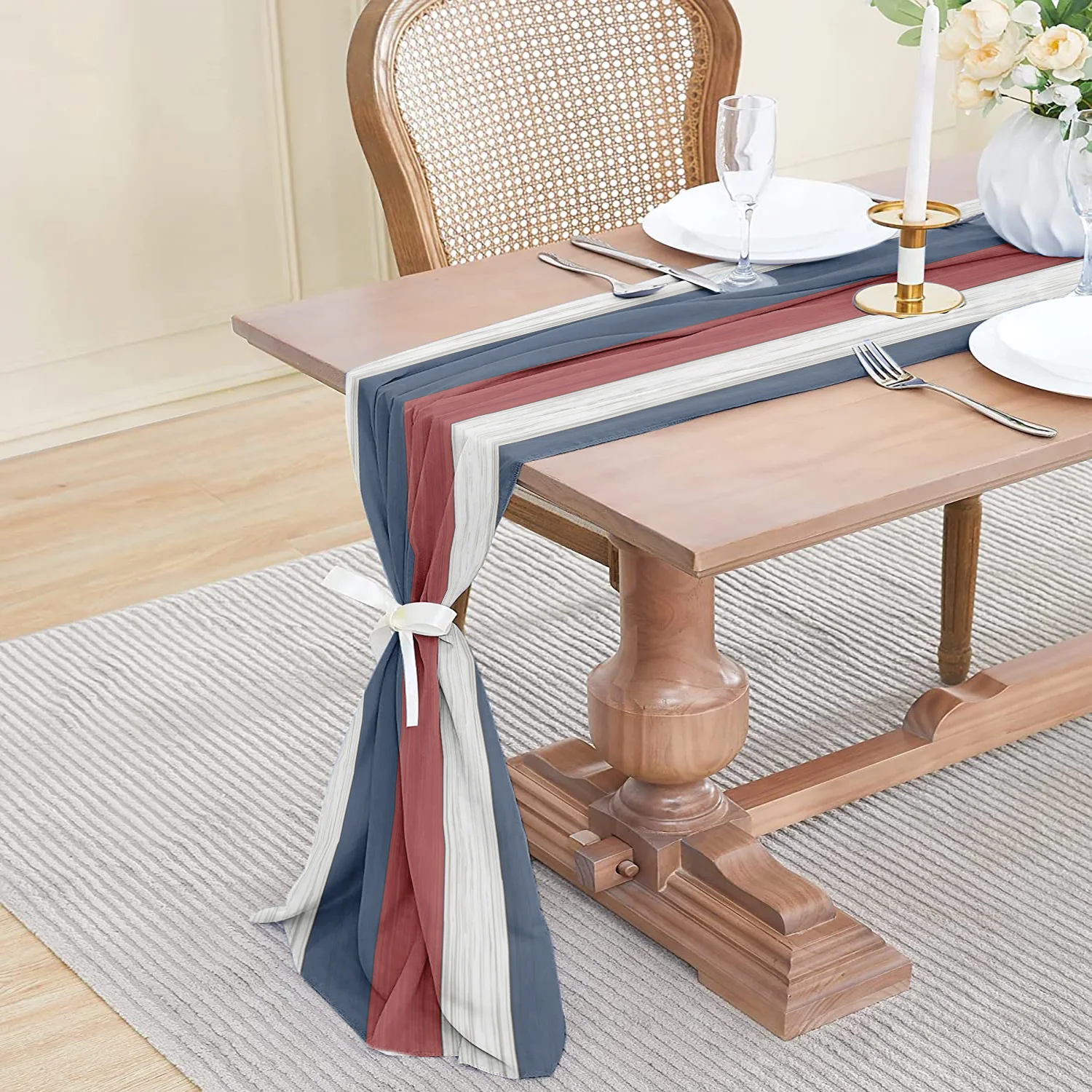 

Chiffon Table Runner Wedding Table Sheer Gradient Luxury Colorful Rustic Boho Party Bridal Shower Birthday Home Table Decoration