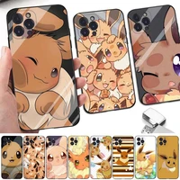 bandai pokemon eevee phone case for iphone 11 12 13 mini pro xs max 8 7 6 6s plus x 5s se 2020 xr cover