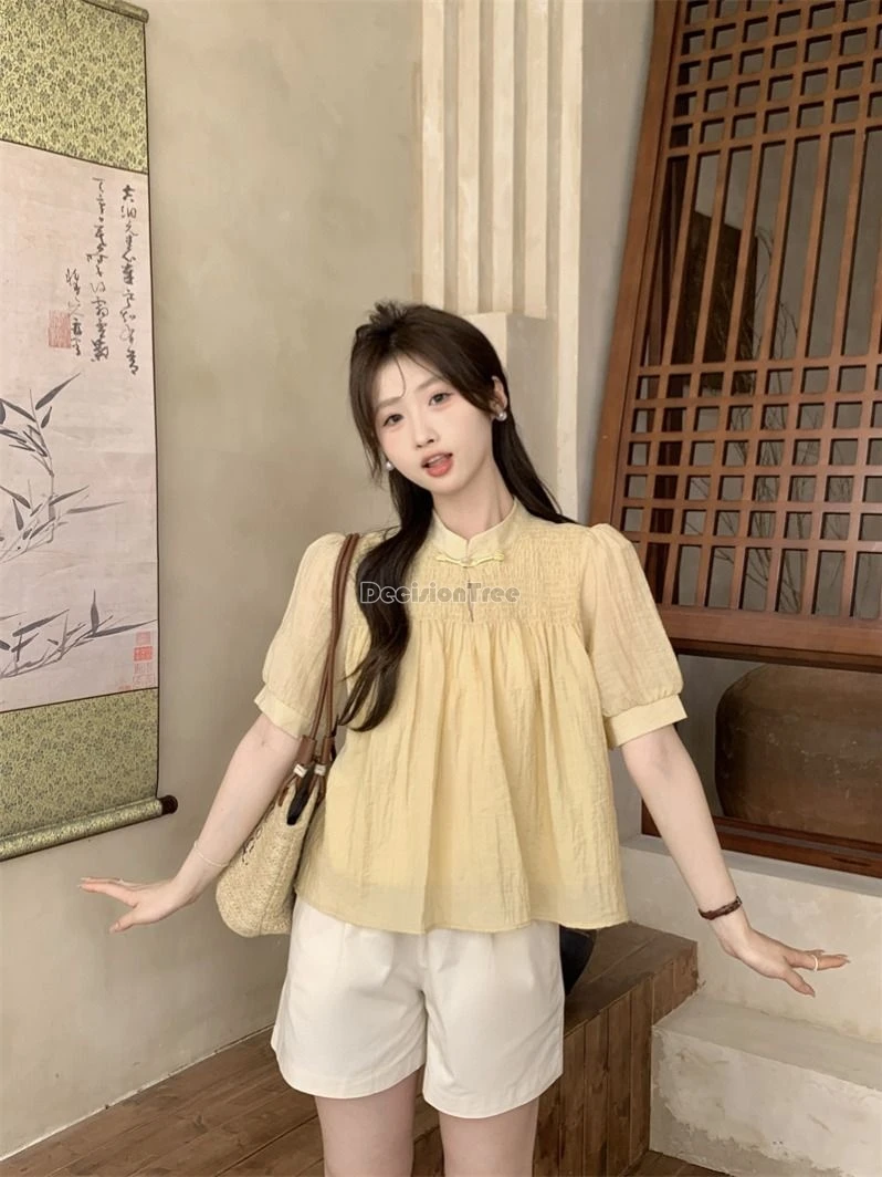 Новинка 2024 шифоновый костюм Тан в китайском стиле модный дизайнерский лоскутный