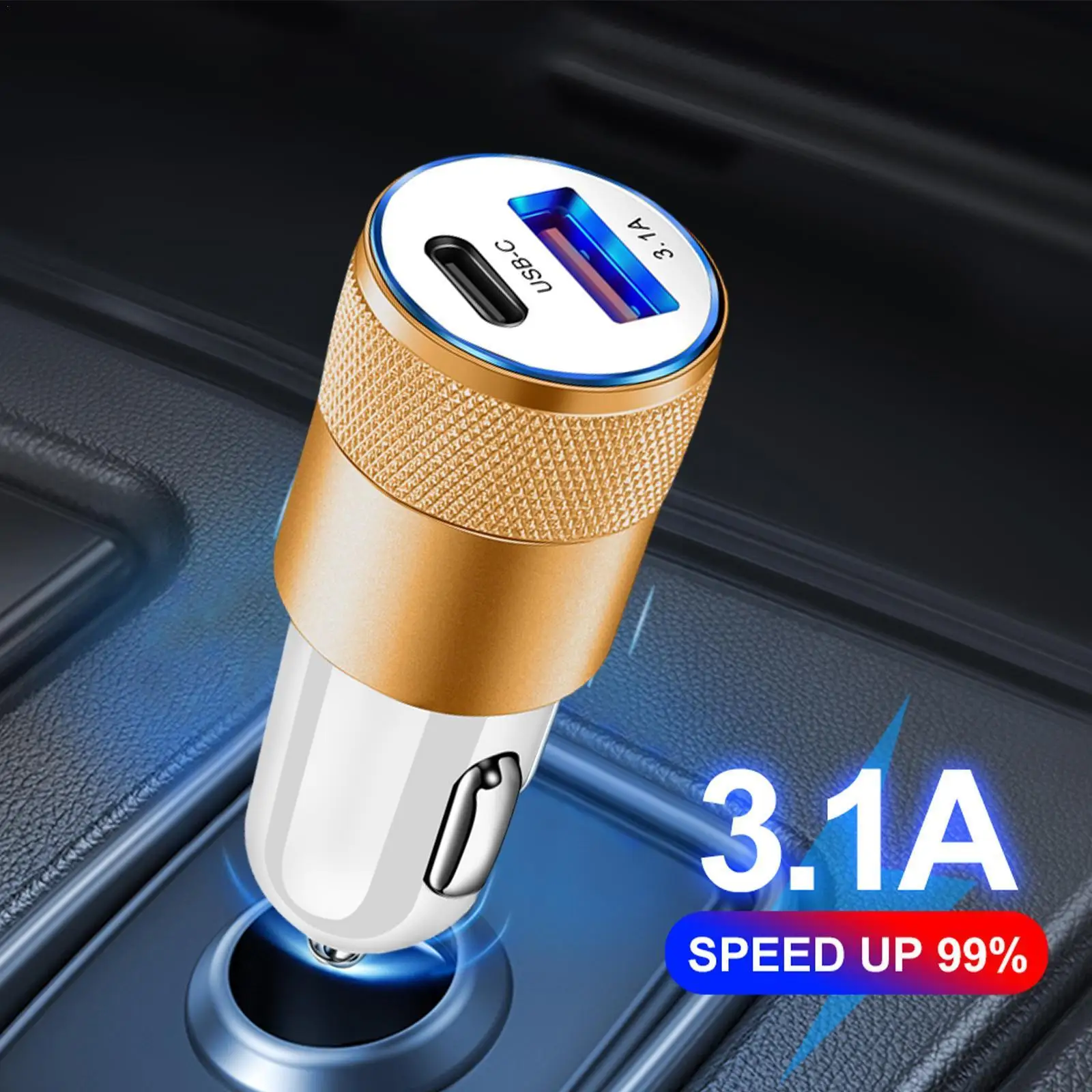 

PD Car Charger 70W Car Phone Charger USB Type C Fast Charging in Car USB-C Adapter For Mobile Xiaomi Note 11 iPhone 13 12 Q C5X1