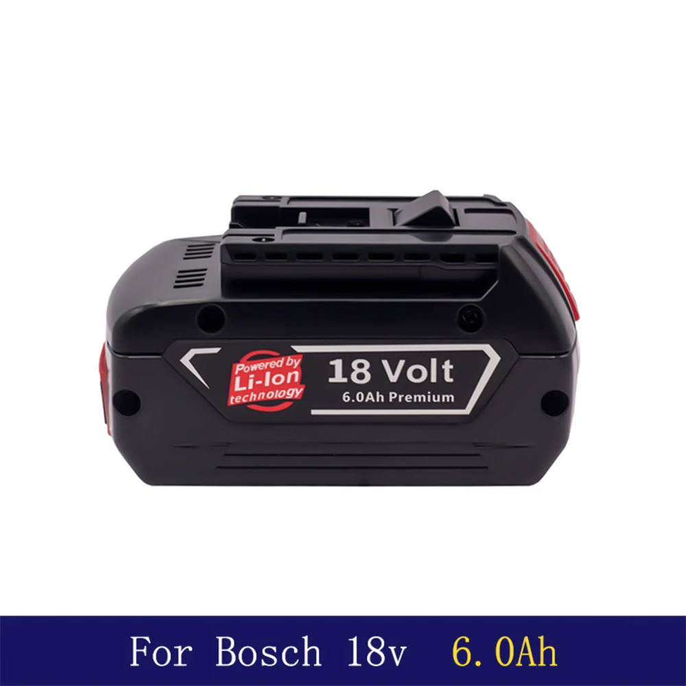 

18V 6.0Ah Rechargeable Li-Ion Battery for Bosch Battery Screwdriver Drill BAT609, BAT609G1 Charger Set