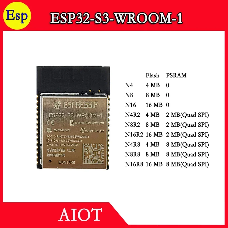 ESP32-S3-WROOM-1 ESP32 S3 WROOM 1 Espressif ESP32-S3 PCB Внутренняя антенна