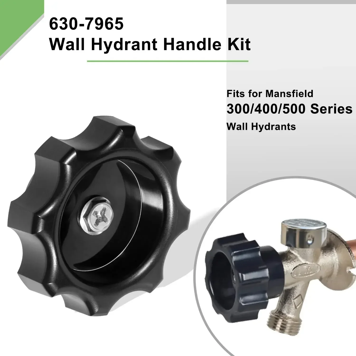 Замена комплекта ручек для настенного гидранта 630-7965 Mansfield серии 300/400/500 тип ручки