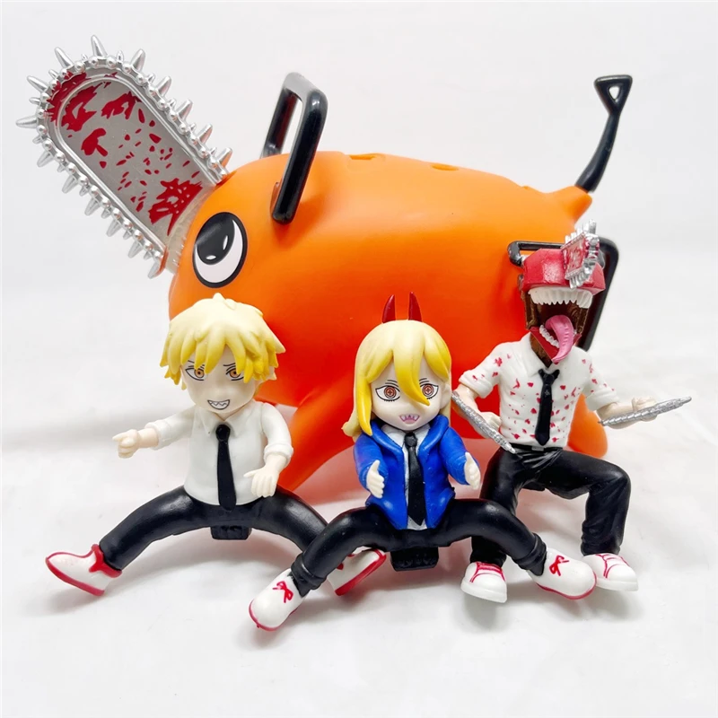 

15cm Chainsaw Man Pochita Denji Makima Power Anime Figure PVC Action Figures Collectible Figurine Model Figuras Toy Manga Gifts