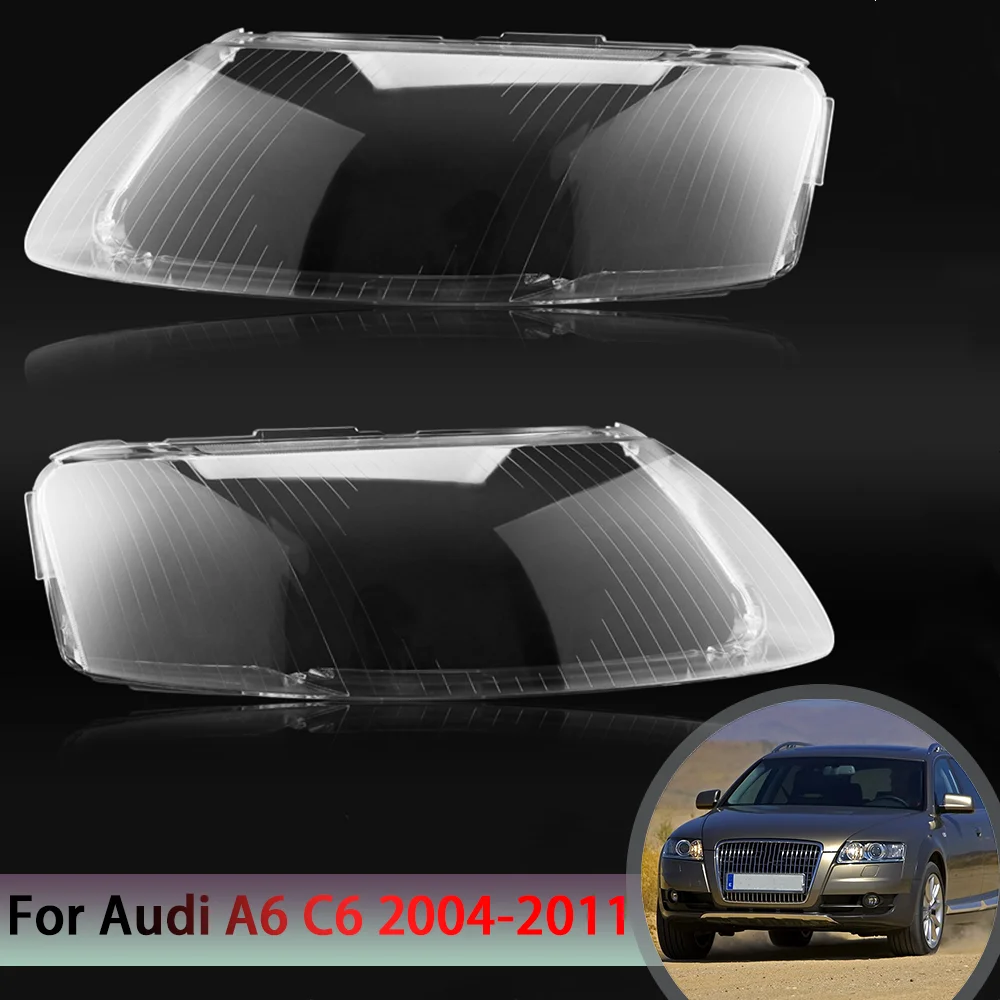 

Прозрачный пластиковый чехол для передних фар Audi A6 C6 2004-2011