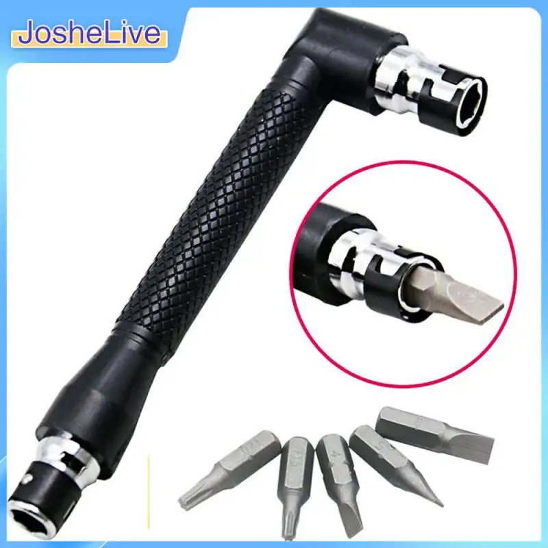 

1pc Mini Dual Head L-shaped Socket Wrench Spanner 1/4" 6.35mm Screwdriver Bits Utility Tool Set For Home Repairing Home Tools