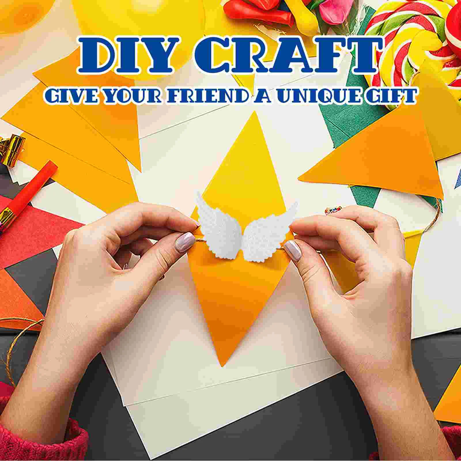 12 шт. рождественские украшения DIY крылья ремесла ангельские пластиковые работы