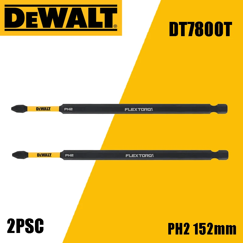 

DEWALT PH2 DT7800T ударные сверла FLEX TORQ 152 мм, высокая твердость, износостойкость, деревообрабатывающая металлическая головка винта