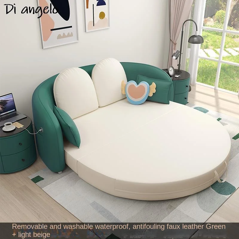 Новый складной круглый диван-кровать для гостиной роскошный