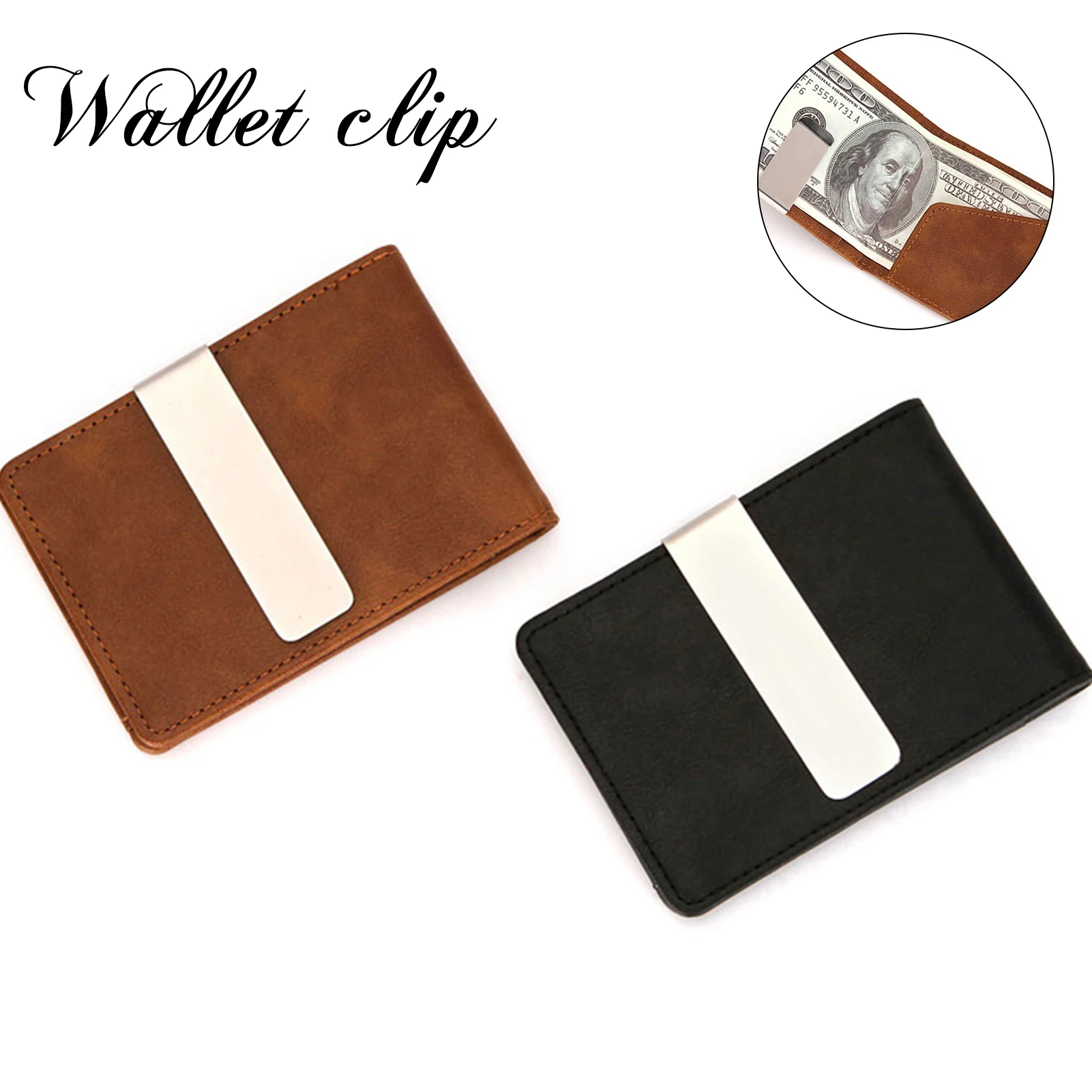 

Foldable PU Leather Short Wallet Portable Multipurpose Card Holder for Men with Multi-Card Slot Card Case Great Gift NOV99