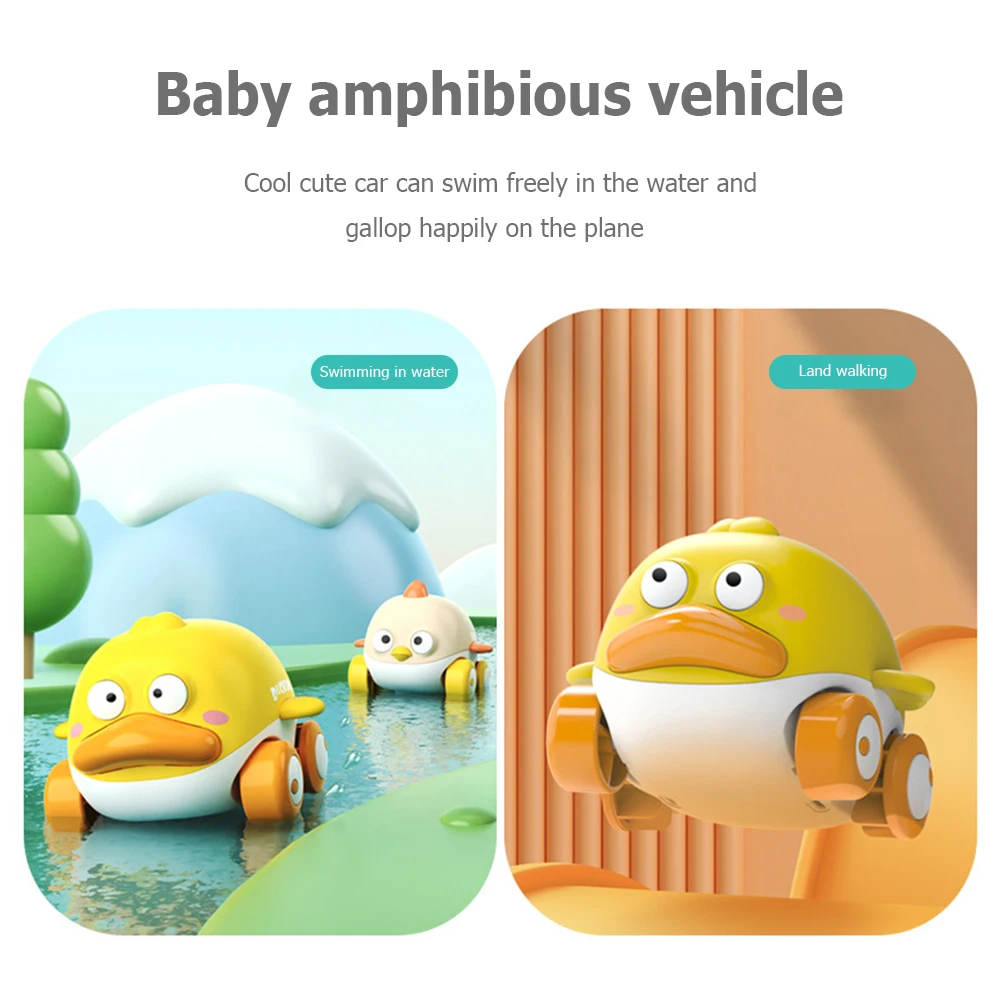 

Cartoon Animals Baby Toys Inertial Pull Back Car Water Playing Toys for Bathroom
