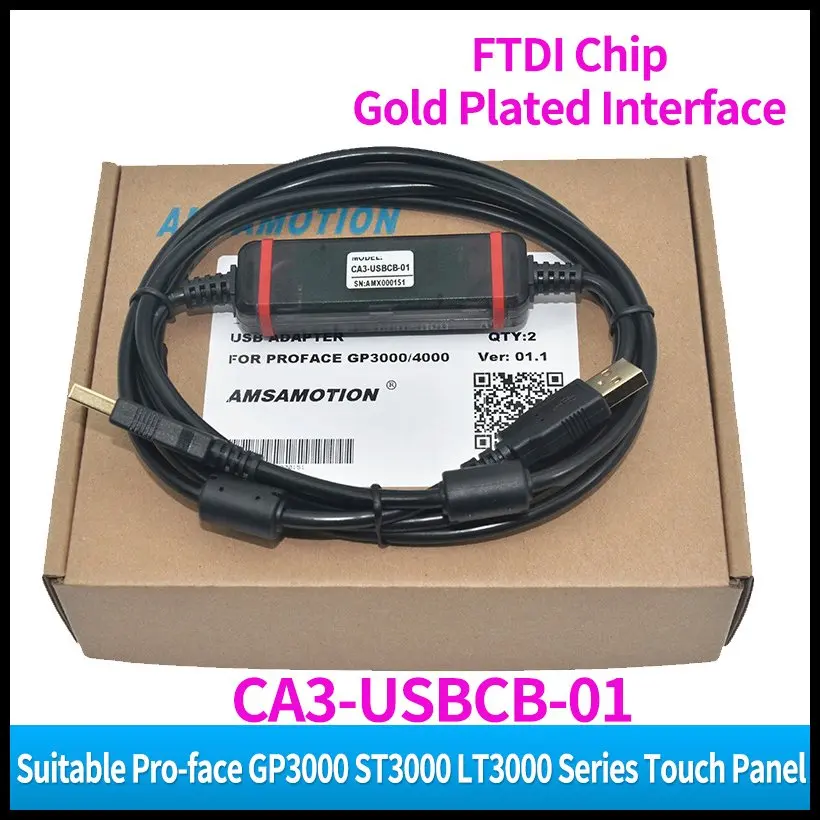 CNC CA3-USBCB-01 Suitable PRO-FACE GP3000 ST3000 LT3000 AGP3301 Download Line USB Port PLC Communication Programming Cable