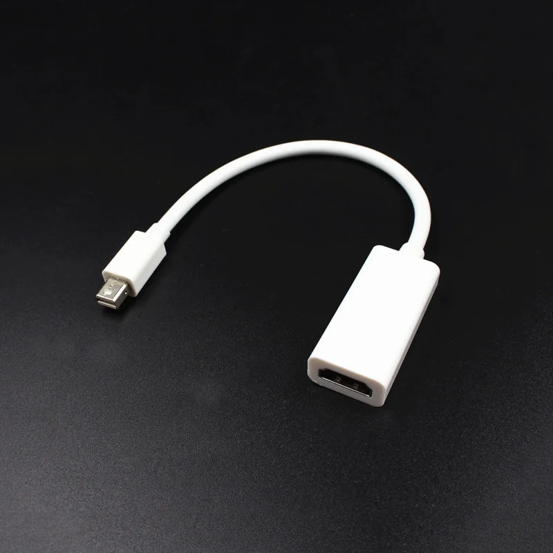 

Mini DisplayPort To HDMI-compatible Adapter Cable Mini DP Disp layPort Converter Thunderbolt for Macbook Pro Air HDTV Projector