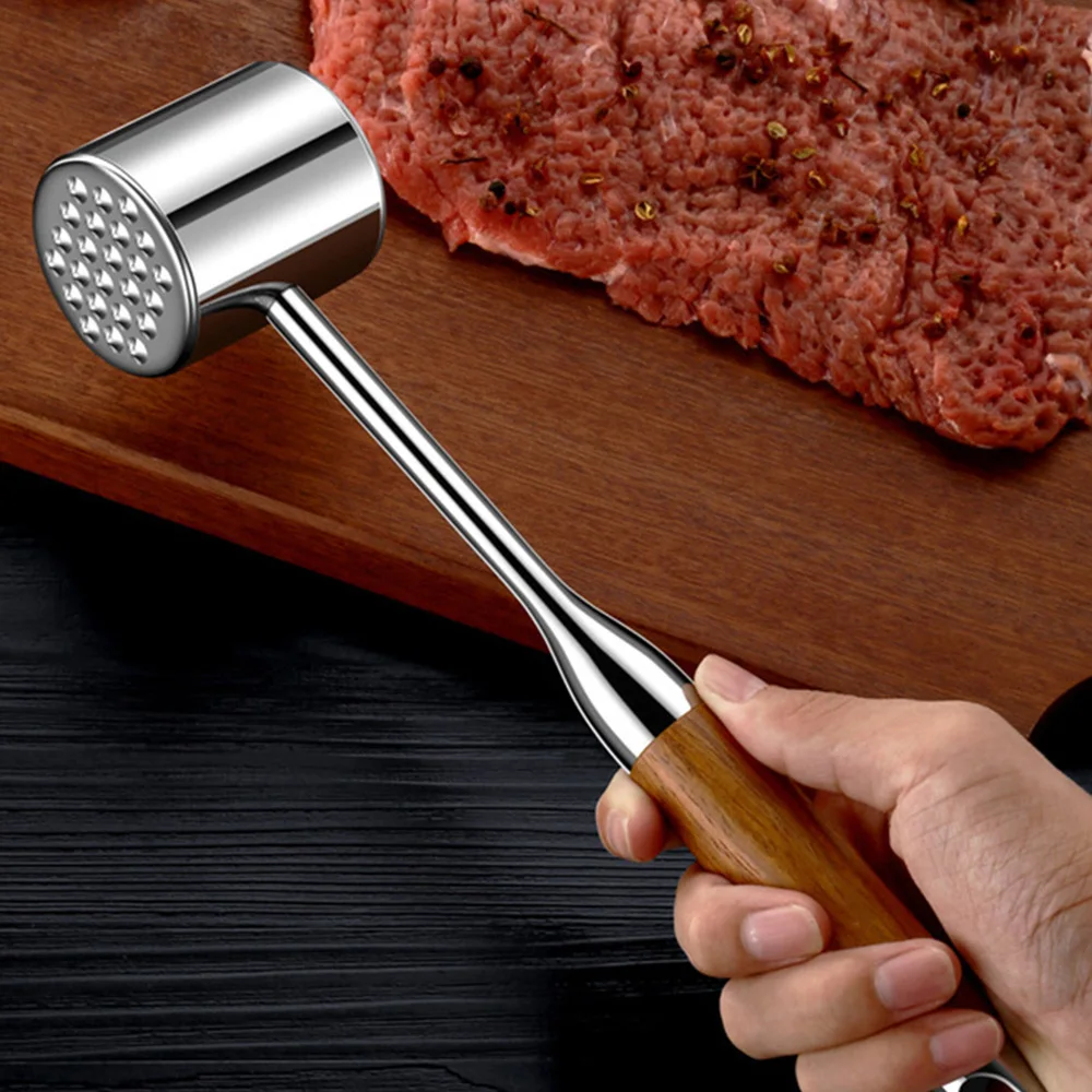 

1pc Stainless Steak Hammer Meat Hammer Meat Mallet for Home (Assorted Color)