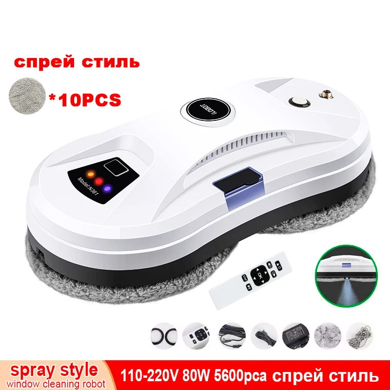 

YTK Window Cleaning Robot Water Spray Cleaning Machine 5600PCA Powerful Vacuum Cleaner Anti-fall Glass Window Cleaning Robot