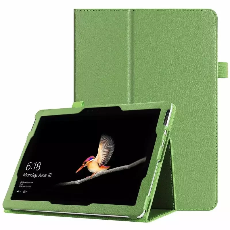 

For New Microsft Surface Go Case,PU Leather Folio Folding Stand Cover for 10" Surface Go Windows 2018 Release Tablet+Stylus