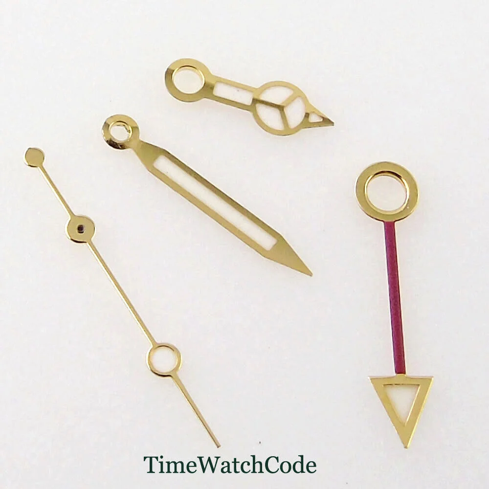 Золотые стрелки часов GMT для DG3804 2813 NH34 NH35 Miyota8215 ETA2836 2824 PT5000