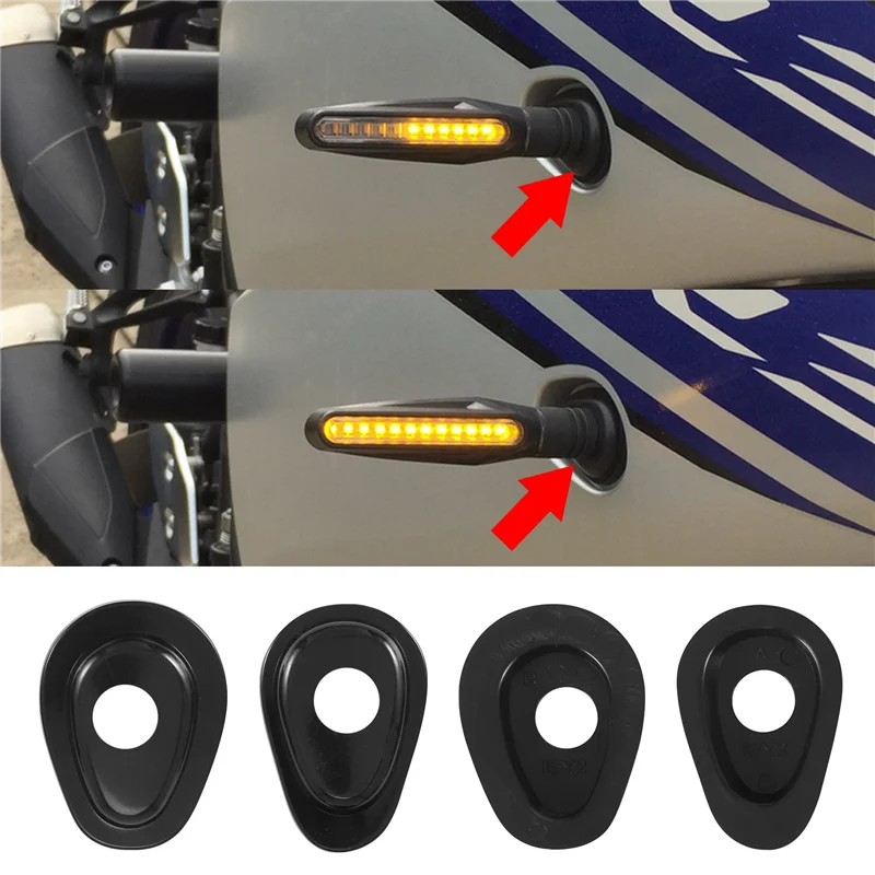 8 шт. для YAMAHA FZ1 FZ6 FZ8 FZ16 XJ6 XSR 700 900 трассировщик Φ адаптер сигналов поворота