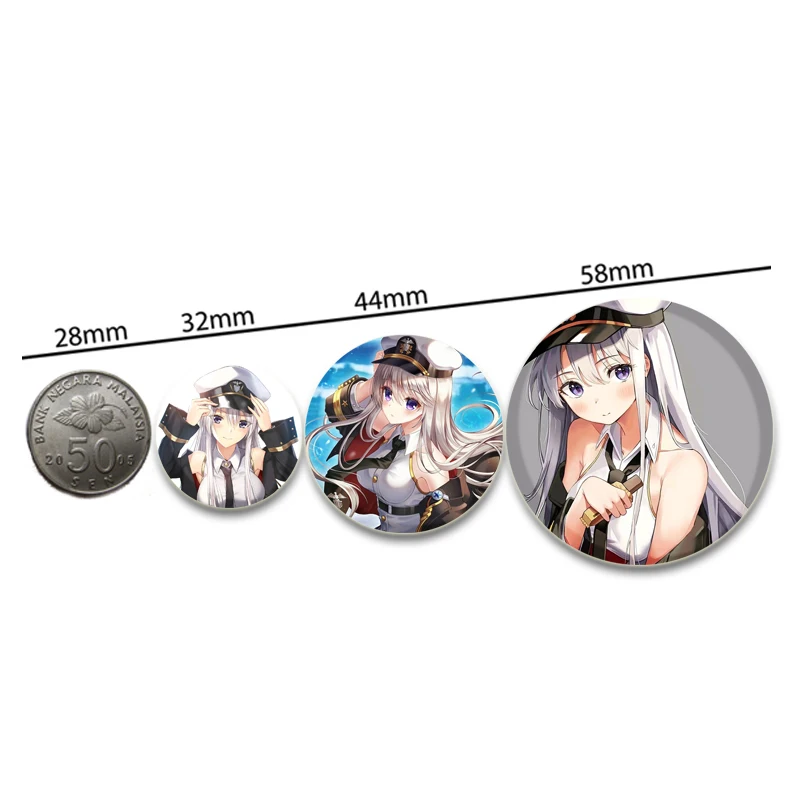 Брошь в стиле аниме Игры В лазури Лейн