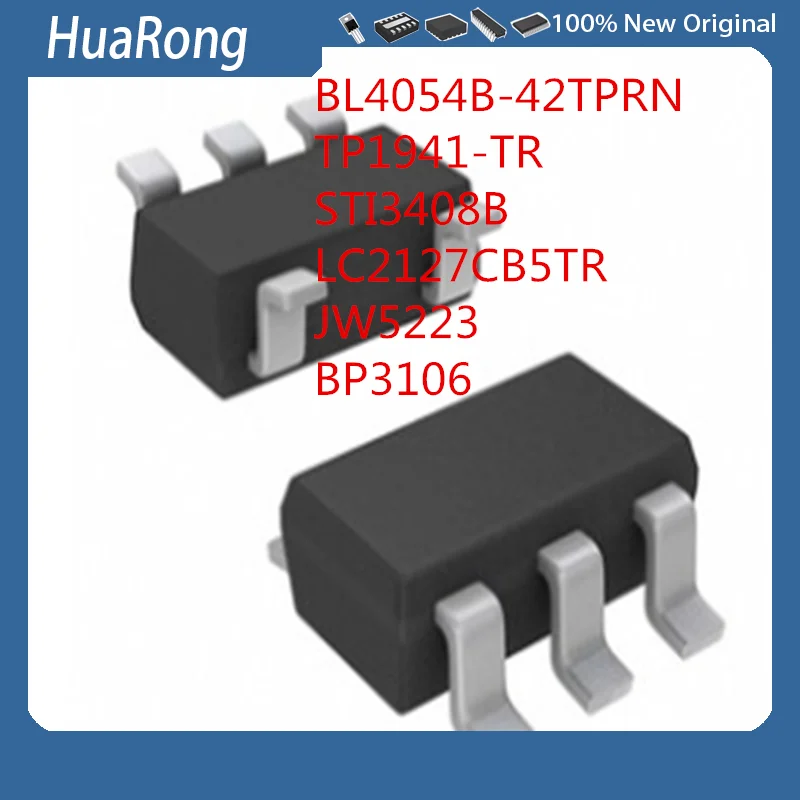 

50Pcs/Lot BL4054B-42TPRN TP1941-TR STI3408B S10BCA LC2127CB5TR JW5223 BP3106 SOT23-5