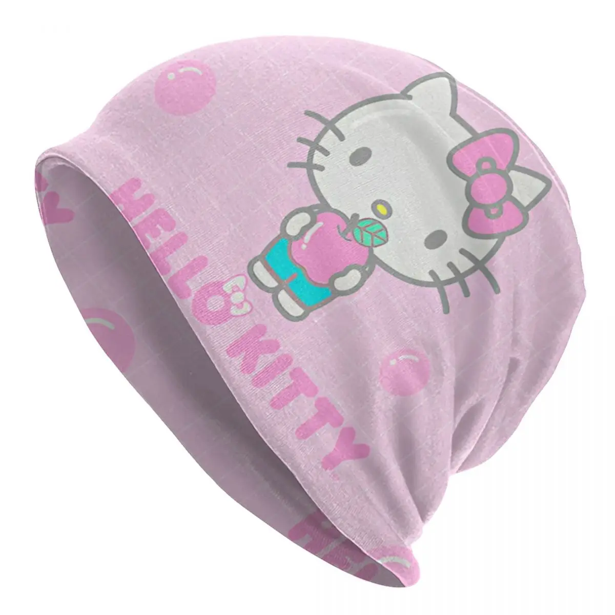 Sanrio Hello Kitty капот шапки с графическим рисунком Skullies шапочки осень зима хип-хоп