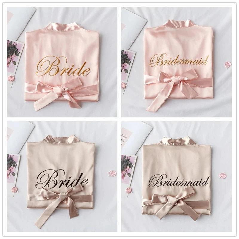 

Bride with Team Bride Bathrobe Bride To Be Bridal Shower Bachelorette Party Bride Hen Party Bridesmaid Gift Wedding Decoration