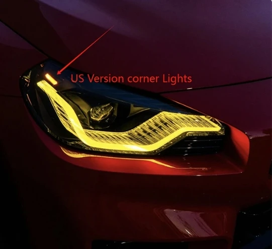 

Желтые Светодиодные Лампы «ангельские Глазки» Для BMW 2 Серии G42 M2 G87 M235i DRL Дневные Ходовые Огни