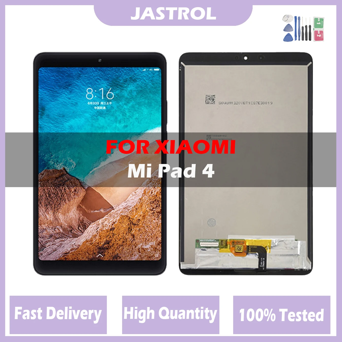 

New 8" inch LCD For Xiaomi Mi Pad 4 MiPad4 Mipad 4 MIUI LCD Display + Touch Screen Digitizer Glass Full Assembly Tablet PC LCD