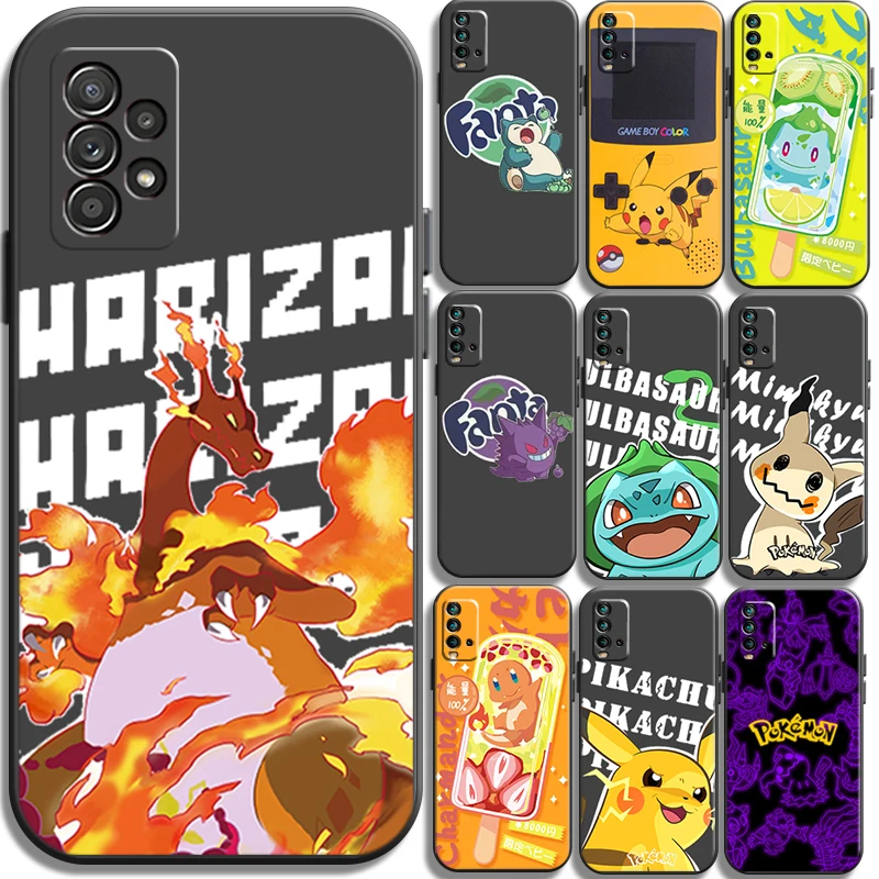 

Pokemon Pikachu Phone Cases For Xiaomi Redmi POCO X3 GT X3 Pro M3 POCO M3 Pro X3 NFC X3 Mi 11 Mi 11 Lite Coque Funda Back Cover