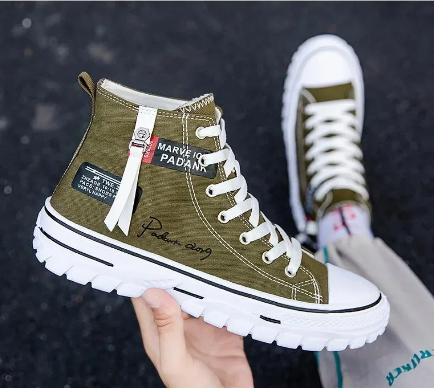 Новая мужская обувь новые высокие кроссовки для мужчин повседневная дышащая на