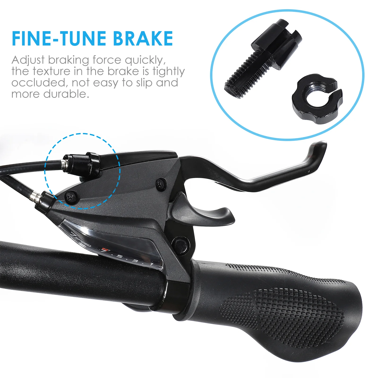 Одна пара винтов регулировки тормоза M7 алюминиевый сплав аксессуар для