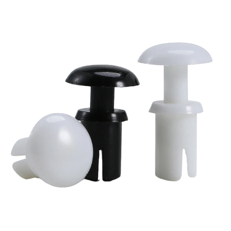 

50 шт. 2 мм 2,6 мм 3 мм 3,5 мм 4 мм 5 мм 6 мм Белый Черный R Тип Нейлоновый Пластиковый Пресс Заклепка Винт Расширительная Трубка Анкерная Вилка для ПК