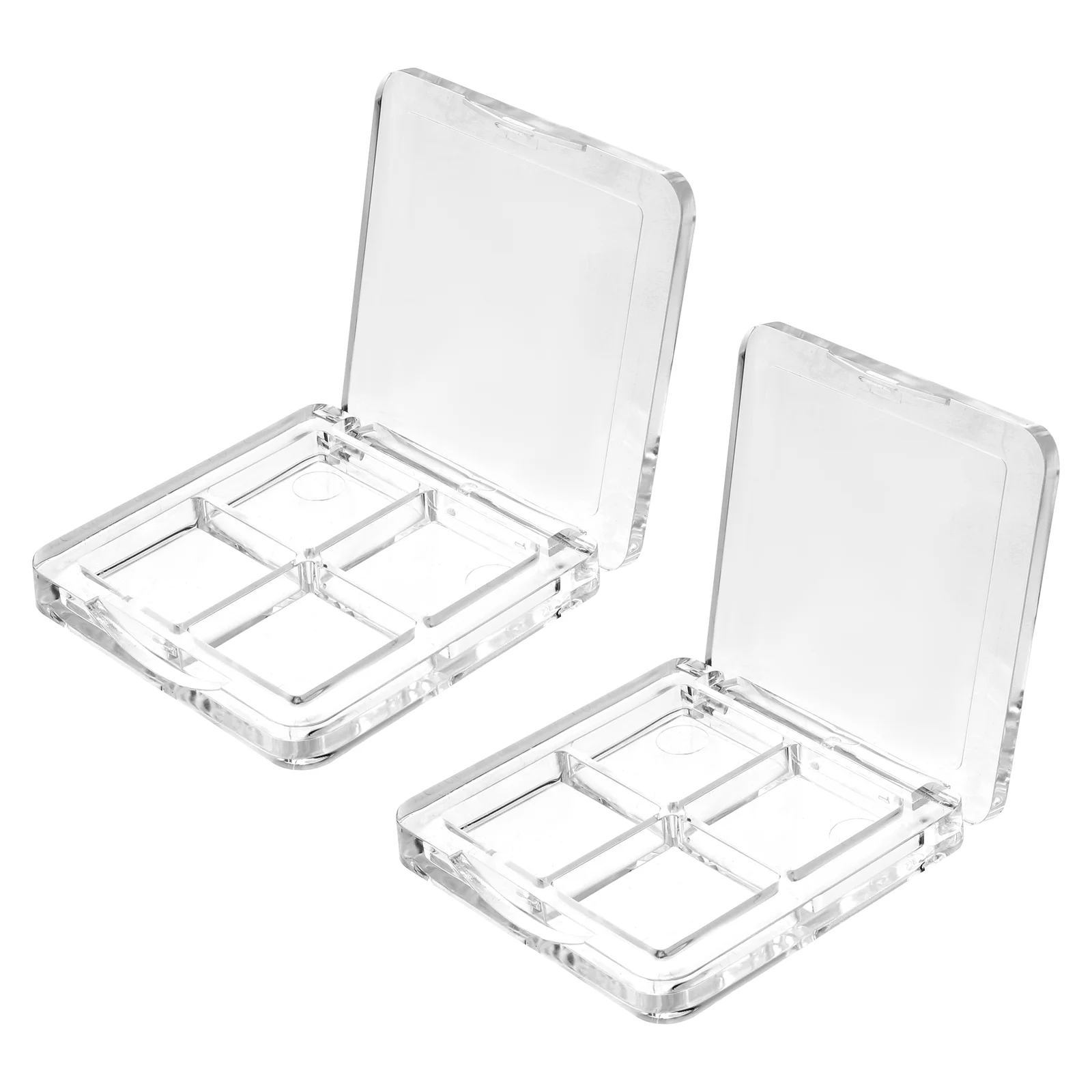 

Empty Eyeshadow Makeup Container Case Shadow Eye Lipstick Box Pallet Storage Refillable Organizer Dish Clear Highlighters