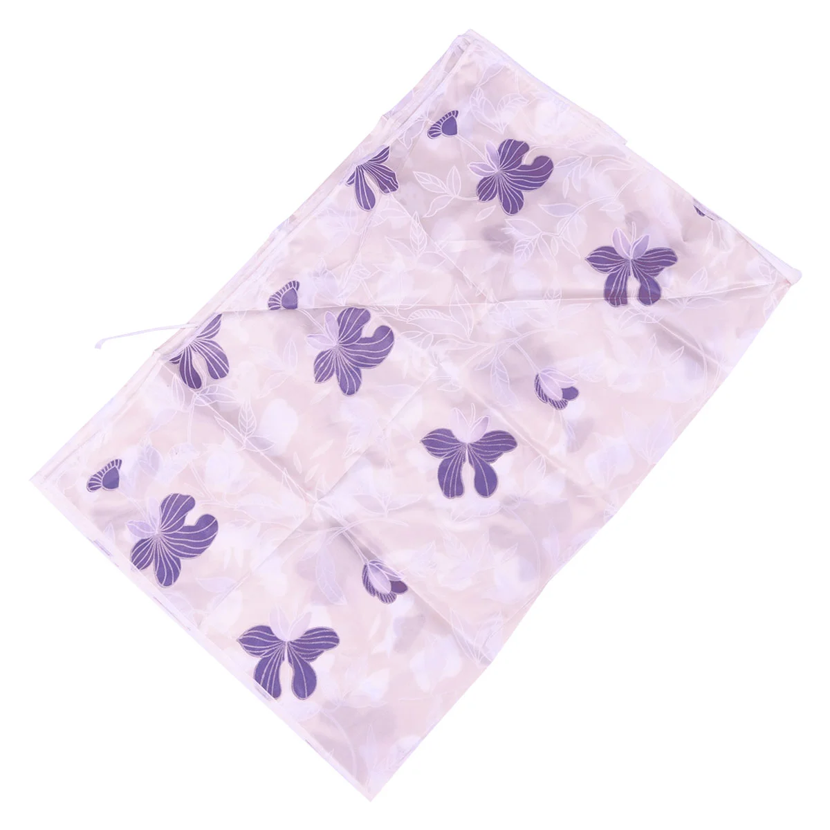 

1 PC Washing Machine Cover Floral Zippered Polyester Satin Cloth Washing Machine Case