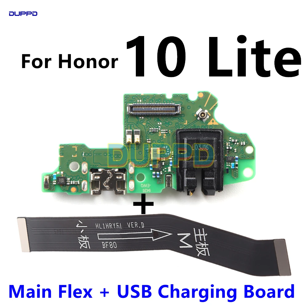 Для Huawei honor 10 Lite USB плата Зарядное устройство Док-станция разъем порта зарядки