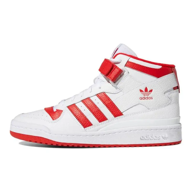 Adidas Forum Mid Cloud White Vivid Red Кроссовки GY5819