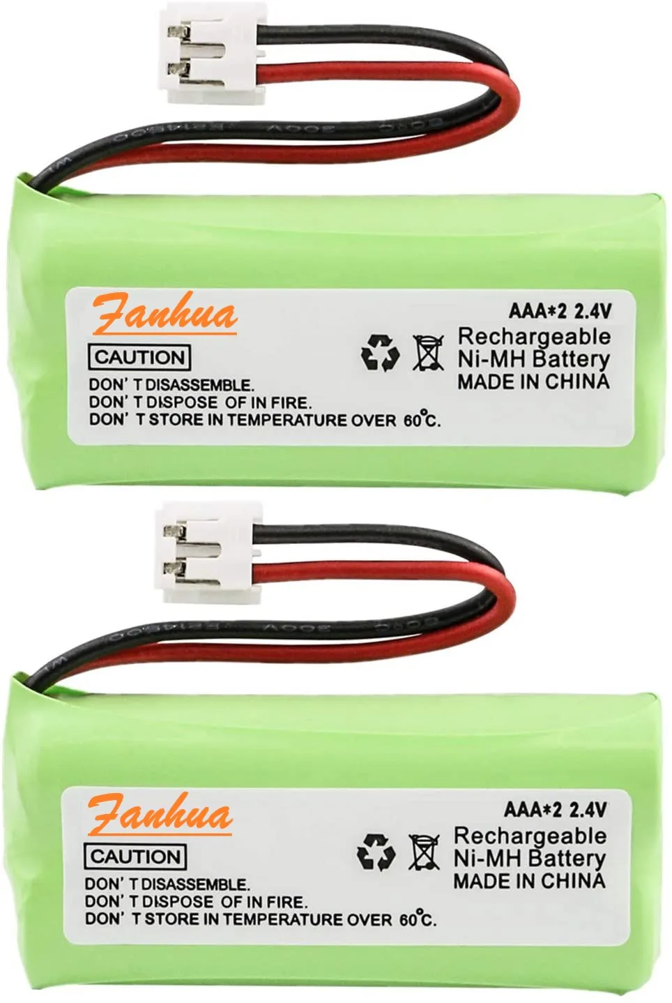 2pcs 2 4v replacement battery for vtech 8300 batt 6010 bt18433 bt184342 bt28433 bt284342 ph 515d cs6209 cs6219 cordless phone free global shipping