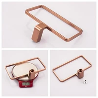 high quality rose gold pated aluminium bathroom fitting hardware wall mount bath accessories set