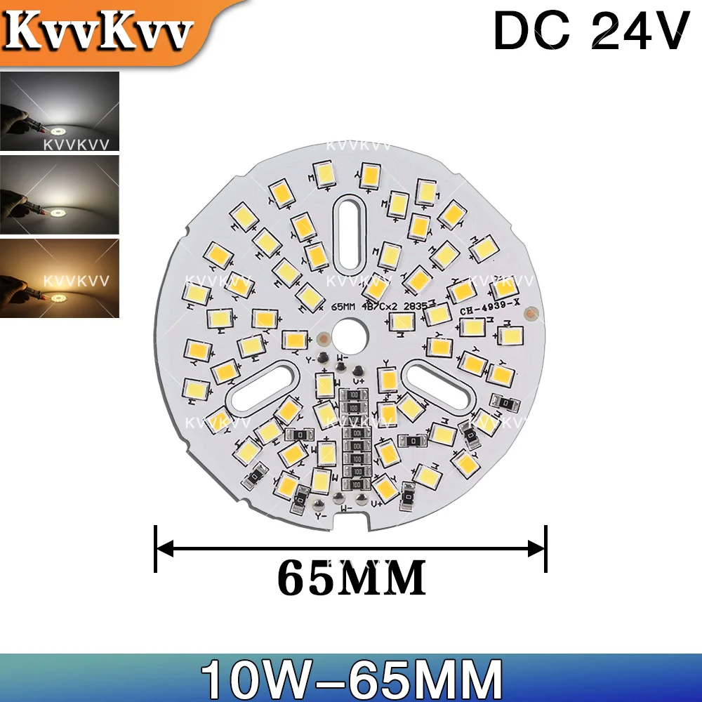 Светодиодная плата DC24V SMD2835 3W 5W 10W 15W, белыйтеплый белый свет, 48 мм, круглая, модуль PCB, источник света для DIY-светильников, точечных светильников, ламп. (art.: 3920da641d016) - 3920da641d016