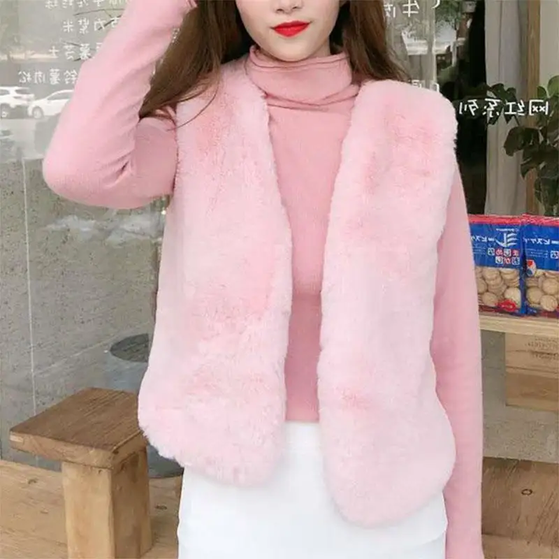 Fall/winter women's coat imitation fur vest padded Mao Mao vest vest