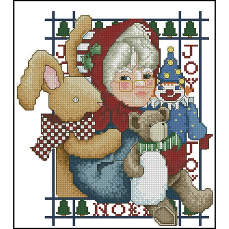 

3446 Cross Stitch Kit Cross-stitch Christmas Products Promotion Free Shipping DIY Craft Embroidery Fabric Thread Set Hobby Adult
