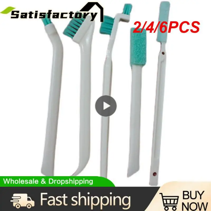 

2/4/6PCS Convenient Care Milk Bottle Brush Lid Gap Cleaning Handle Lengthened Long Handle Brush Dense Brush Wash Cup Brush