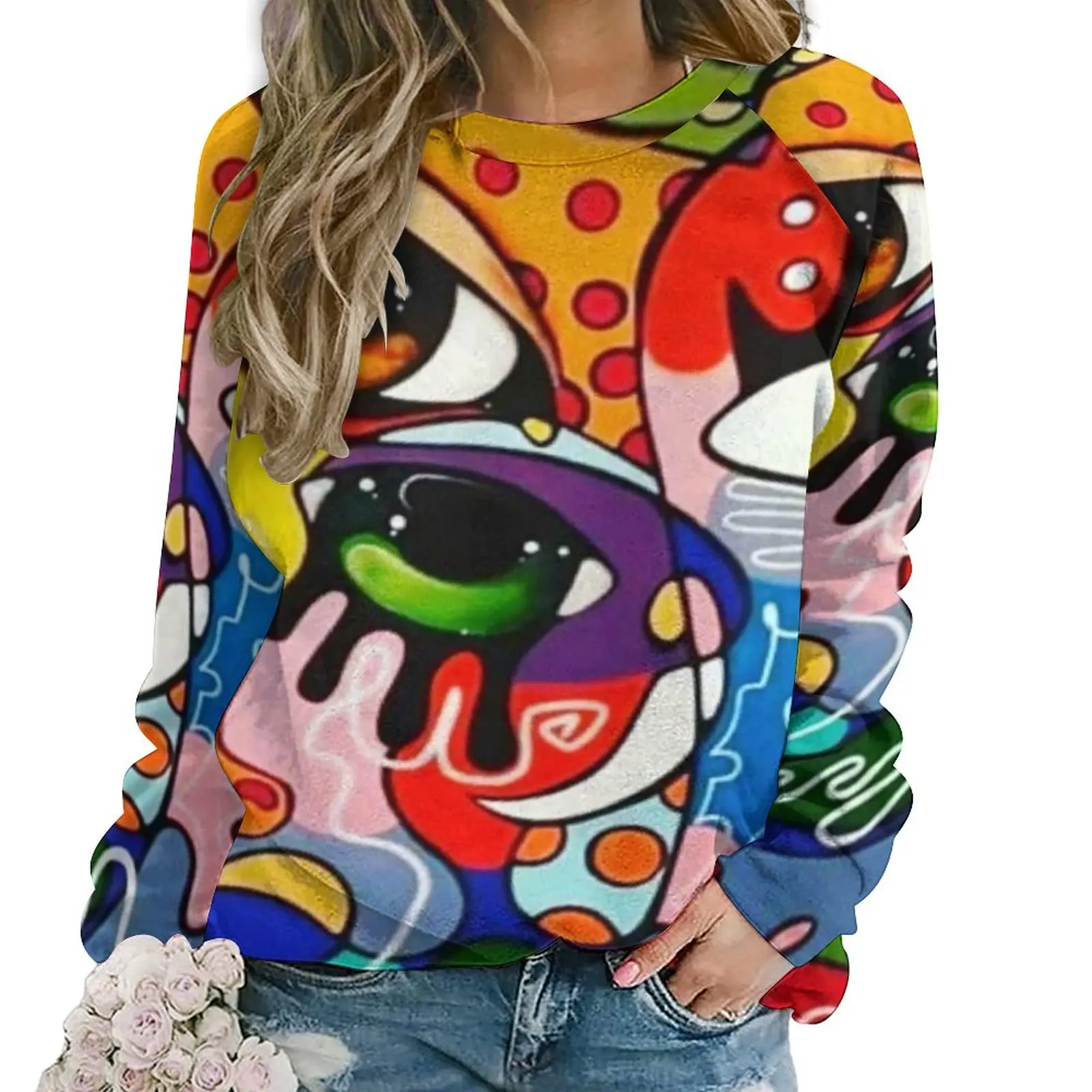 

Худи женское в стиле хип-хоп, с длинным рукавом