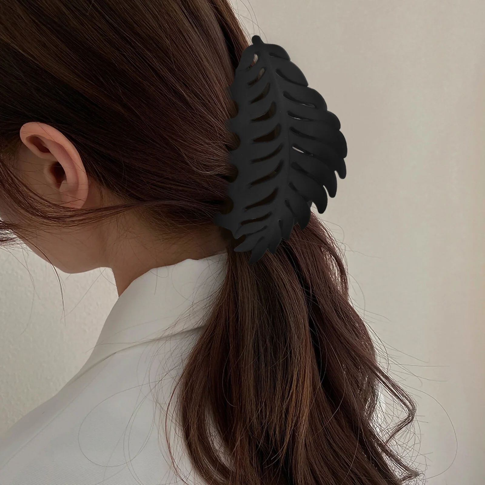 

Leaf Hairpin Clips Accessories Women Barrettes Girls Thin Claw Resin Clamps Thick Miss