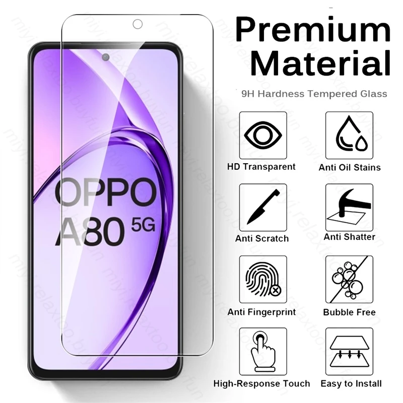 OppoA80 5G Glass 6To1 9H закаленное стекло полная защита экрана для Oppo A80 A 80 80A фотокамера из