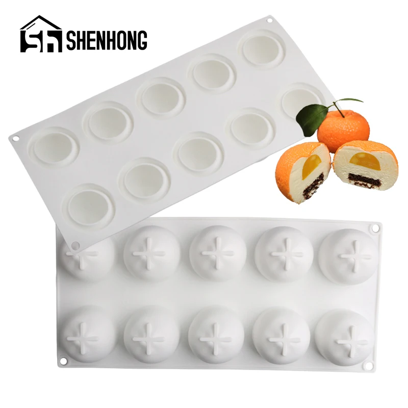 

SHENHONG 5 типов оранжевого дизайна силиконовые формы для торта цитрусовые ретикулаты десерты фрукты мусс инструменты для выпечки Кухня