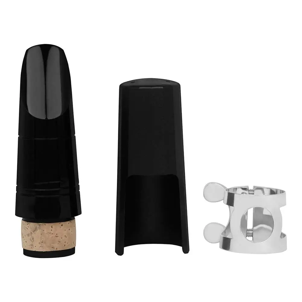 

Clarinet Mouthpiece With Plastic Cap Metal Ligature Blackclarinet B-flat Clarinet Mouthpieces For Beginners Intermediates