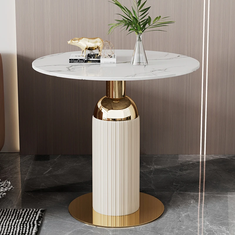 

Tea Center Coffe Table Small Desk Round Nordic Coffe Table Marble Modern Entryway Sofa Mesa Auxiliar Bedroom Furniture WSW15XP