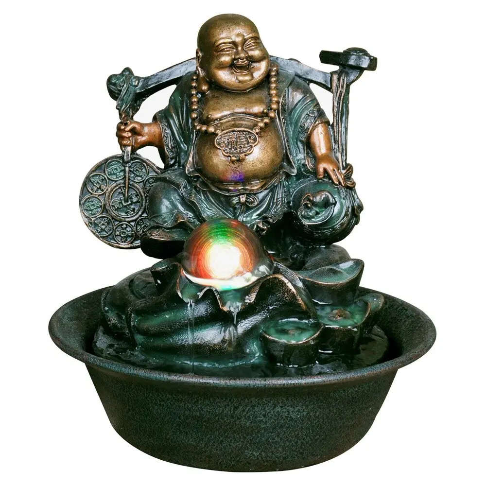 

Free Shipping Lucky Buddha Fountain with Spinning Ball
